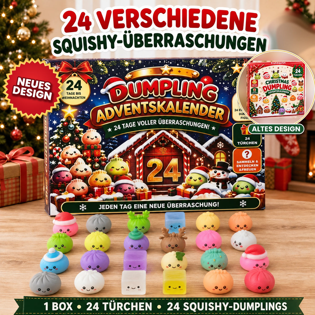 24 verschiedene Squishy-Überraschungen